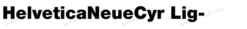 HelveticaNeueCyr Lig字体转换